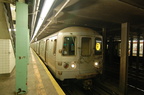 R-46 5852 @ 169 St (R) - Manhattan-bound. Note: The (R) was extended to 179 St due to track work. Photo taken by Brian Weinberg,