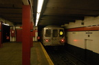 R-46 @ Parsons Blvd (R) - Manhattan-bound. Note: The (R) was extended to 179 St due to track work. Photo taken by Brian Weinberg