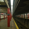 Parsons Blvd (F) - looking down the Manhattan-bound platform. Photo taken by Brian Weinberg, 7/16/2006.