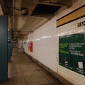Briarwood - Van Wyck Blvd (E/F) - evidence of a removed staircase up to the mezzanine - Manhattan-bound platform. Photo taken by