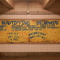 Briarwood - Van Wyck Blvd (E/F) - long corridor with artwork "Beautifying Briarwood", by Briarwood Students. Photo tak