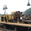 Metro-North Commuter Railroad Kershaw Undercutter (ballast cleaning) and Loram RAILVAC EXCAVATOR @ Spuyten Duyvil.