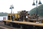 Metro-North Commuter Railroad Kershaw Undercutter (ballast cleaning) and Loram RAILVAC EXCAVATOR @ Spuyten Duyvil.