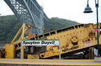 Metro-North Commuter Railroad Kershaw Undercutter (ballast cleaning) and Loram RAILVAC EXCAVATOR @ Spuyten Duyvil.