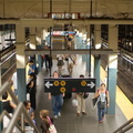 Looking down from the new staircase @ Times Square - 42 St (BMT) - southbound platform.