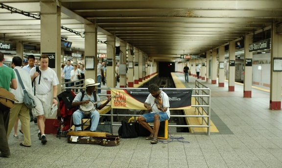 Something Hillbillies (part of the Music Under New York program) @ 42 St - Grand Central (S). Photo taken by Brian Weinberg, 7/3