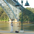 Artist @ Spuyten Duvil (MNCR Hudson Line). Photo taken by Brian Weinberg, 7/31/2006.