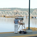 Artist @ Spuyten Duvil (MNCR Hudson Line). Photo taken by Brian Weinberg, 7/31/2006.