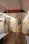 R-160B 8713 @ 57 St - 7 Av (N) - interior. Note: first revenue run of the R-160 fleet as part of the 30-day test. Photo taken by