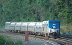Amtrak P32AC-DM 715 @ Riverdale (Train 284). Photo taken by Brian Weinberg, 9/4/2006.