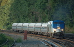 Amtrak P32AC-DM 707 @ Riverdale (Train 242). Photo taken by Brian Weinberg, 9/4/2006.