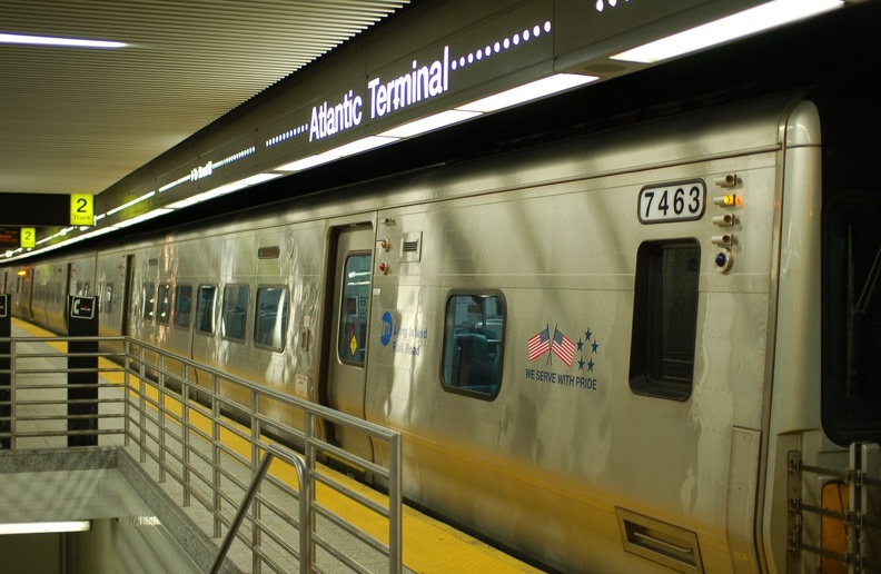 LIRR M-7 7463 @ Flatbush Avenue / Atlantic Terminal (City Terminal Zone) on Track 2. Photo taken by Brian Weinberg, 9/6/2006. DSC_7597a.jpg