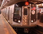 R-160A-2 8653 @ 59 St - Columbus Circle (A). Set is on 4th run of first day of 30-day test. Photo taken by Brian Weinberg, 10/16