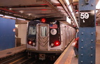 R-160A-2 8653 @ 59 St - Columbus Circle (A). Set is on 4th run of second day of 30-day test. Photo taken by Brian Weinberg, 10/1