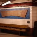 The artwork "In Bound Arch" by Frank Olt @ 23 St - Ely Av (E/V) on the Manhattan-bound platform. Photo taken by Brian