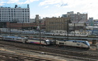 NJT ALP46 4613 and Amtrak P32AC-DM 710 @ Sunnyside. Photo taken by Brian Weinberg, 11/9/2006.