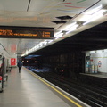 Eastbound platform @ Embankment (District). Photo taken by Brian Weinberg, 12/31/2006.