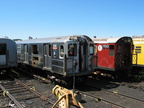 R-62 1436 @ 207 St Yard. Was in the Union Square wreck. Apparently removed from the yard on 11/5/2004. R-44 5402 is at left, and