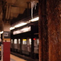 R-142 @ Brooklyn Bridge - City Hall (6). Note the stalactites hanging from the disintegrating column. Photo taken by Brian Weinb