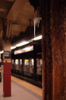 R-142 @ Brooklyn Bridge - City Hall (6). Note the stalactites hanging from the disintegrating column. Photo taken by Brian Weinb