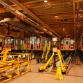 L to R: R-142 6736, 6836, 6861, and R-142A 7245 @ East 180th Street Maintenance Facility (Bronx). Photo taken by Brian Weinberg,