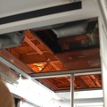 R-142 6736 @ East 180th Street Maintenance Facility (Bronx). B-end air conditioning unit is being installed. Photo taken by Bria