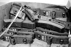 Box of brake shoes @ East 180th Street Maintenance Facility (Bronx). Photo taken by Brian Weinberg, 4/15/2007.