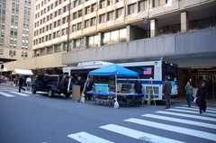 MTA NYCT Bus Orion VII 6749 @ Vanderbilt Avenue and 44th Street (Grand Central Terminal) as part of a display in an Earth Day fa