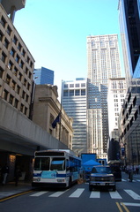 MTA NYCT Bus Orion VII 6749 @ Vanderbilt Avenue and 44th Street (Grand Central Terminal) as part of a display in an Earth Day fa