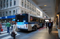 MTA NYCT Bus Orion VII 6749 @ Vanderbilt Avenue and 44th Street (Grand Central Terminal) as part of a display in an Earth Day fa