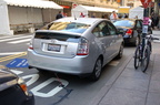 Toyota Prius with Hybrid Synergy Drive @ Vanderbilt Avenue and 44th Street (Grand Central Terminal) as part of a display in an E
