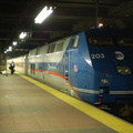 Metro-North Commuter Railroad P32AC-DM 203 @ Grand Central Terminal, Track 35, Hudson Line Express. This is the second rebuilt a