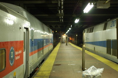 Metro-North Commuter Railroad P32AC-DM 203 @ Grand Central Terminal, Track 35, Hudson Line Express. This is the second rebuilt a