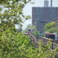 Burke Av (2/5) and Allerton Av (2/5) as seen from Gun Hill Rd (2/5). R-142 6406 is in the distance. Photo taken by Brian Weinber