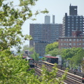 Burke Av (2/5) and Allerton Av (2/5) as seen from Gun Hill Rd (2/5). R-142 6406 is in the distance. Photo taken by Brian Weinber