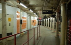 Former uptown local platform and now the platform for the 42 St Shuttle's Track 4 @ Times Square (S). Photo taken by Brian Weinb