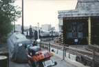 H&amp;M/PATH Henderson Yard during a fan trip. Photo taken by John Lung, July 1988.