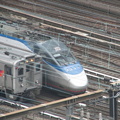 NJT Arrow III 1365 and Amtrak Acela 2032 @ Penn Station. Photo taken by Brian Weinberg, 8/17/2007.