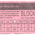 A block ticket I received while trying to get to Penn Station to catch my Amtrak train to Boston on August 8, 2007.
