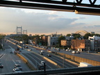 Triborough Bridge and Hell Gate Bridge as seen from Astoria Blvd (N/W). Photo taken by Brian Weinberg, 8/27/2007.