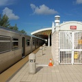 Miami Metrorail cars 206 and 190 @ Palmetto Station. Photo taken by Brian Weinberg, 9/12/2007.
