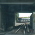 Miami Metrorail car 222 @ Palmetto Station. Photo taken by Brian Weinberg, 9/12/2007.