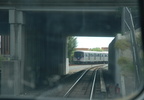 Miami Metrorail car 222 @ Palmetto Station. Photo taken by Brian Weinberg, 9/12/2007.