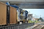 CSX GE C40-8W 7707 and 7826 @ Tri-Rail Metrorail Transfer Station. Photo taken by Brian Weinberg, 9/12/2007.