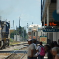 CSX GE C40-8W 7707 and 7826 and Tri-Rail cab car 501 @ Tri-Rail Metrorail Transfer Station. Photo taken by Brian Weinberg, 9/12/