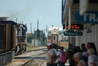 CSX GE C40-8W 7707 and 7826 and Tri-Rail cab car 501 @ Tri-Rail Metrorail Transfer Station. Photo taken by Brian Weinberg, 9/12/