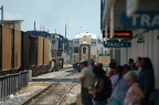 CSX GE C40-8W 7707 and 7826 and Tri-Rail cab car 501 @ Tri-Rail Metrorail Transfer Station. Photo taken by Brian Weinberg, 9/12/