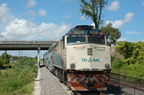 Tri-Rail F40PHC-2C 808 @ Sheridan Street Station. Photo taken by Brian Weinberg, 9/12/2007.