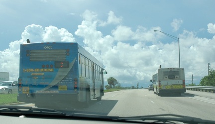 Bus 0209 and Broward County Transit Bus 9715 @ Sheridan Street Station. Photo taken by Brian Weinberg, 9/12/2007.