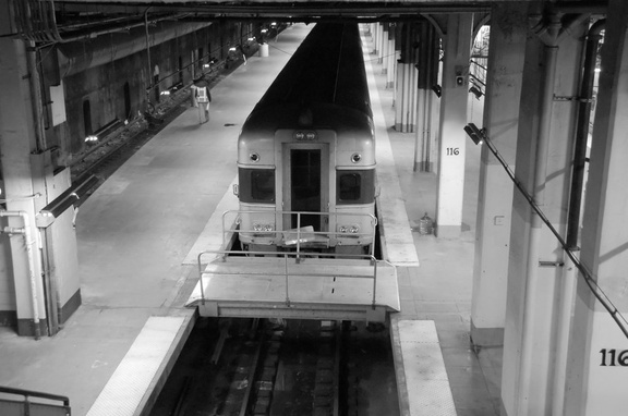 MNCR 1 @ Grand Central Terminal, Track 116. The car is a former Phoebe Snow car. Photo taken by Brian Weinberg, 2/22/2008.